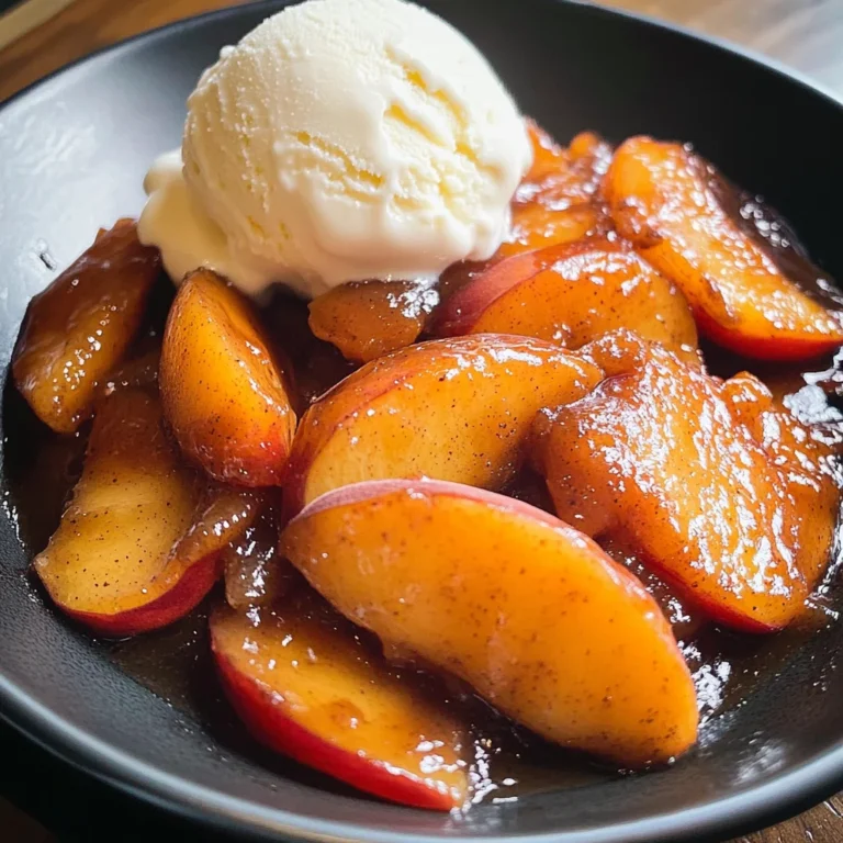 Spiced Caramelized Peaches