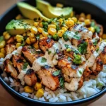 Street Corn Chicken Rice Bowl