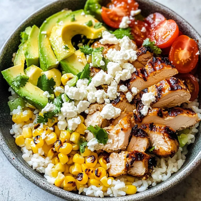 Street Corn Chicken Rice Bowl