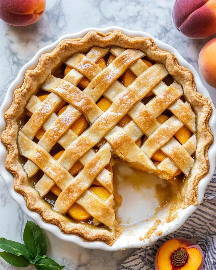 The Best Peach Pie