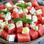 Watermelon Mint Feta Salad
