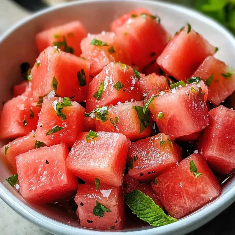 Watermelon Mint Salad