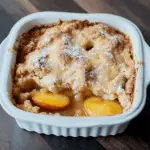 Peach Cobbler for Two