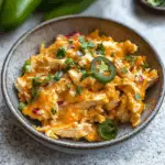 Jalapeño Buffalo Chicken Casserole: Whole30, Keto, Paleo, GF