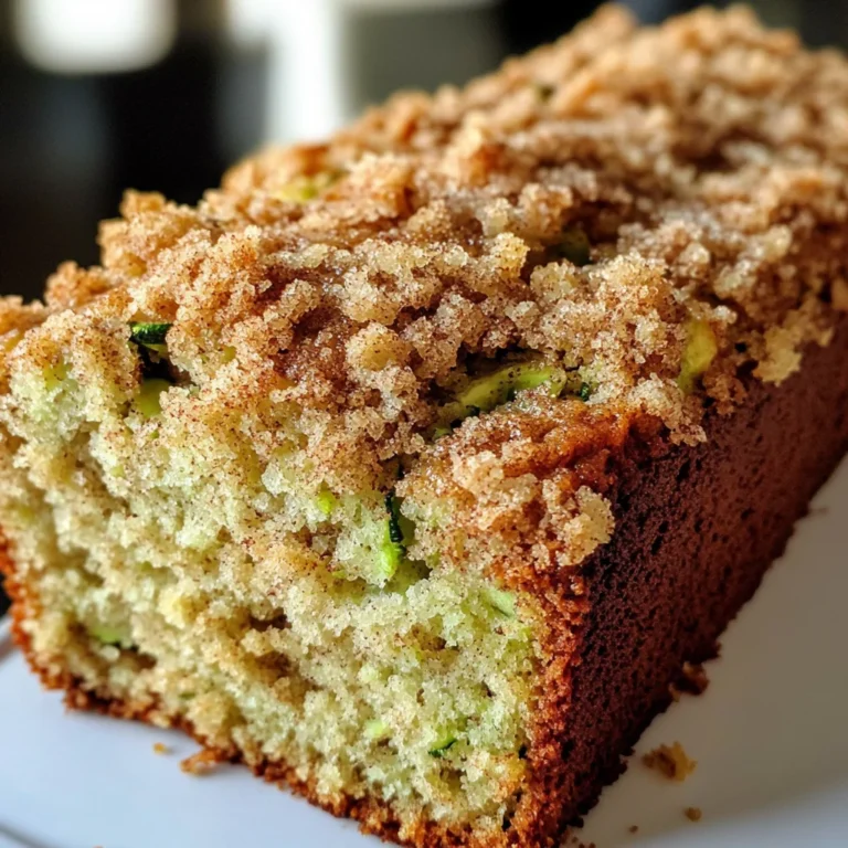 Cinnamon Streusel Topped Zucchini Bread Bakery Style: A Stunning Loaf