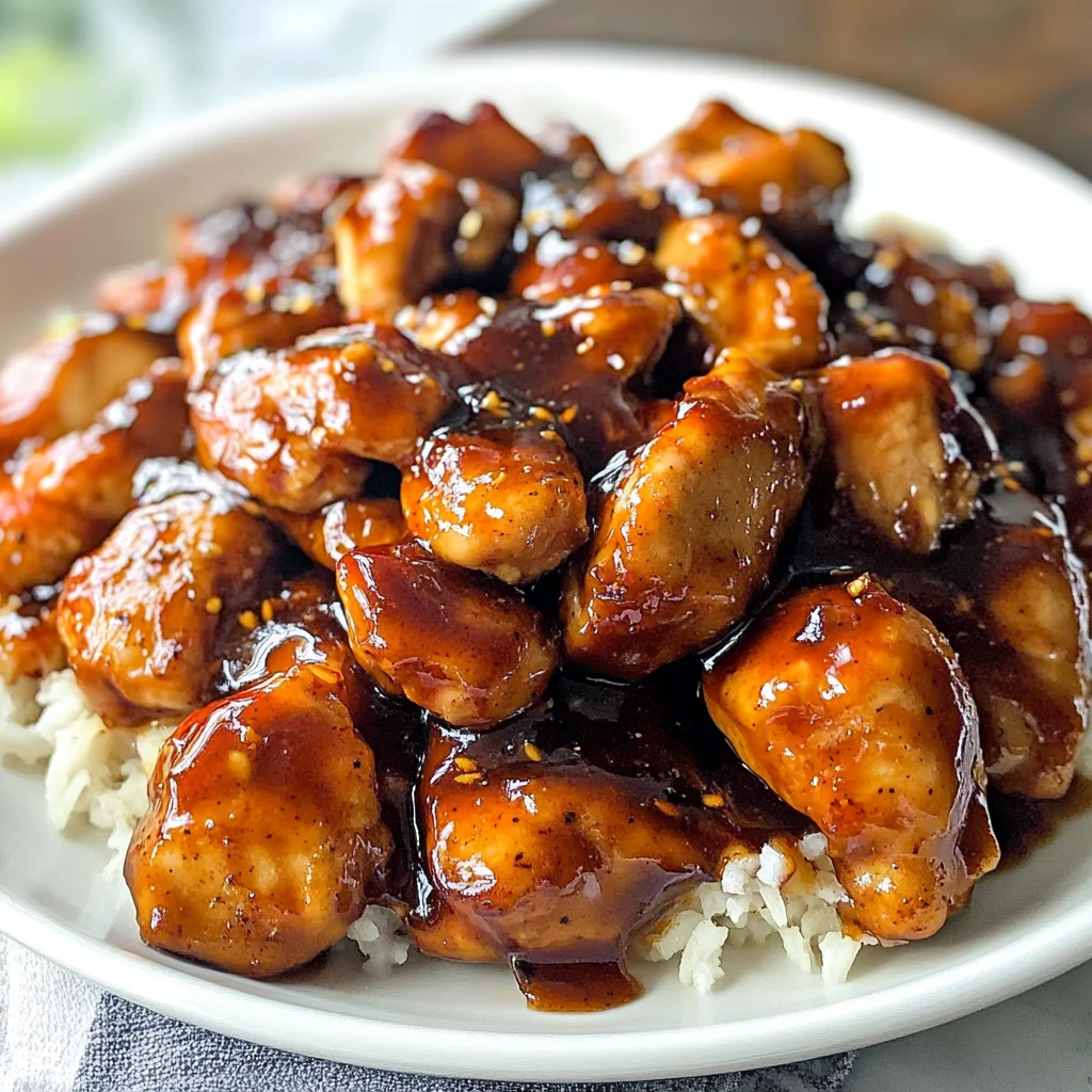 Easy Bourbon Chicken