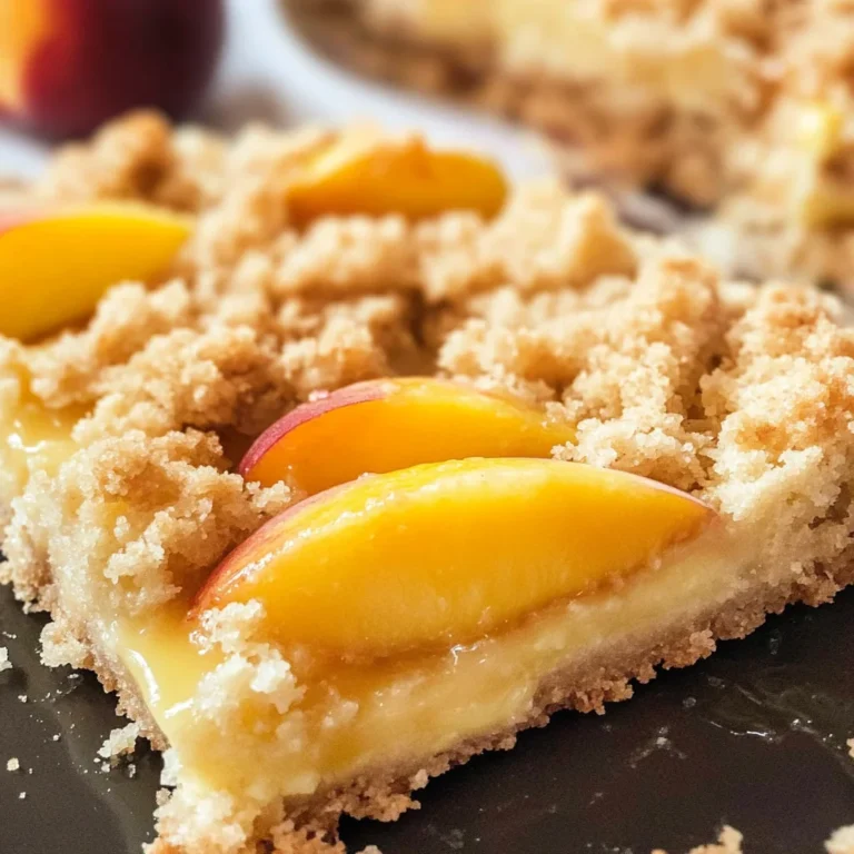 Easy Italian Peach Crumb Cake