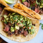 Grilled Steak Tacos with Avocado Salsa