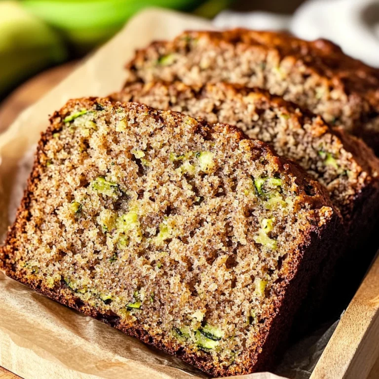 Healthy Zucchini Banana Bread