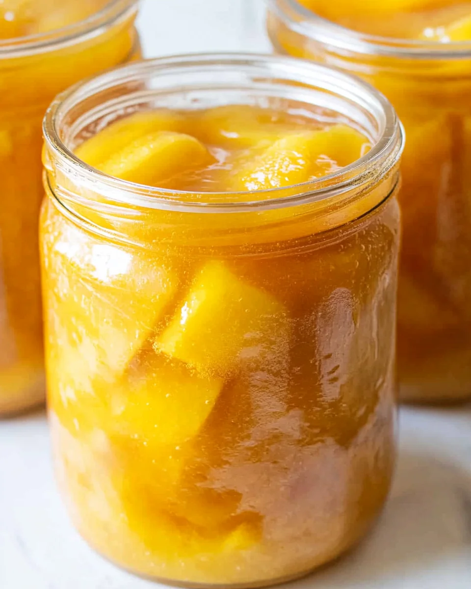 Homemade Canned Peach Pie Filling