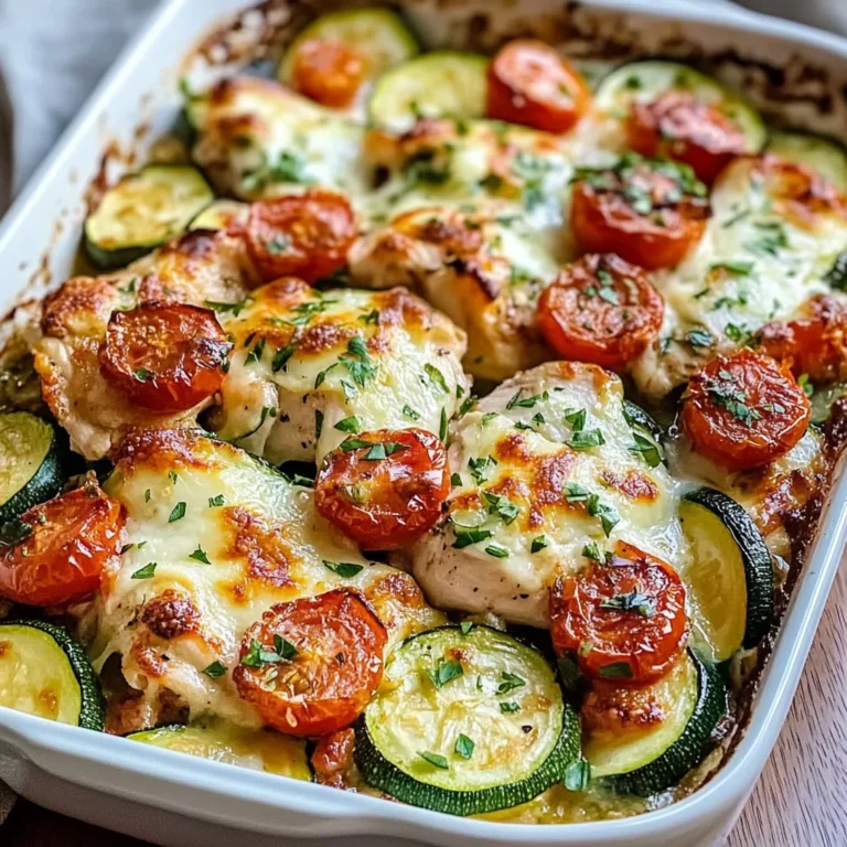 Mediterranean Chicken Zucchini Bake – Healthy, Flavorful & Easy!