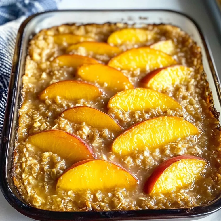 Peach Baked Oatmeal