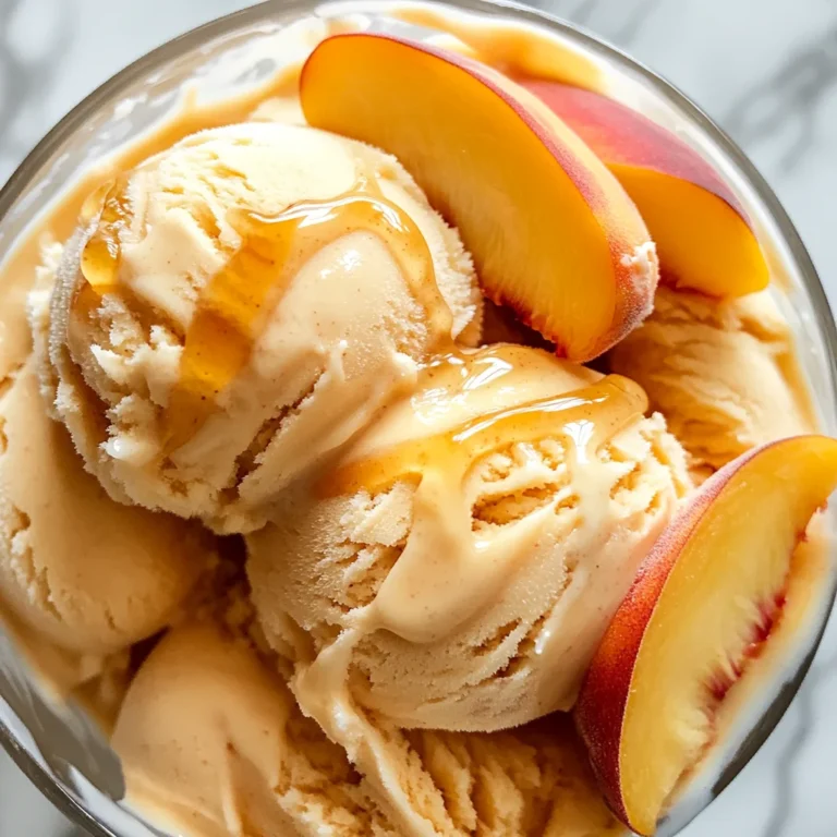 Peach Greek Frozen Yogurt