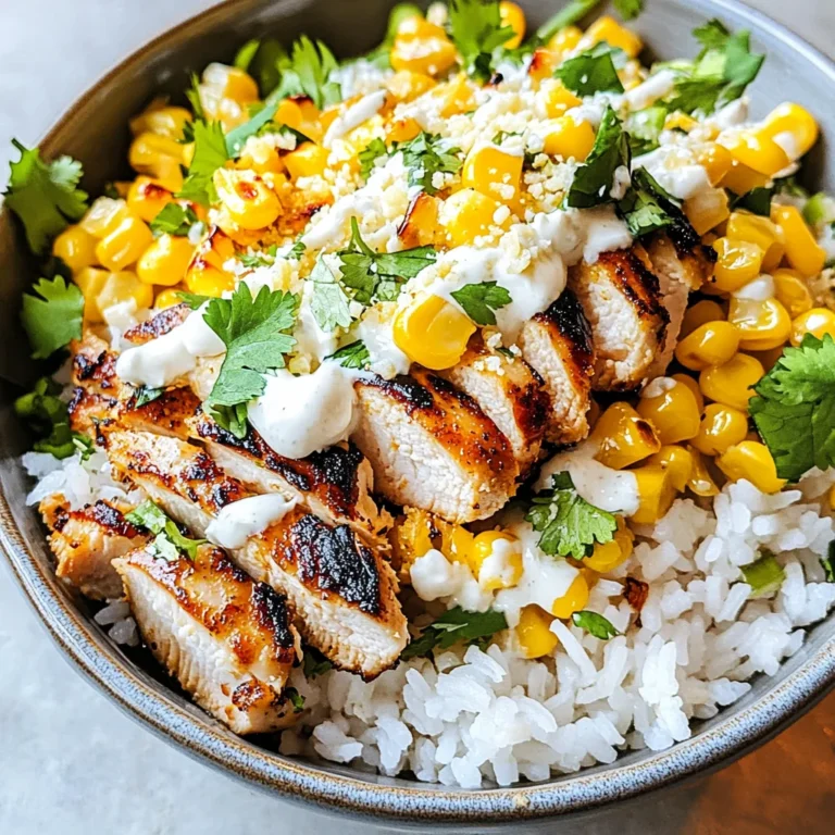 Street Corn Chicken Rice Bowl Recipe