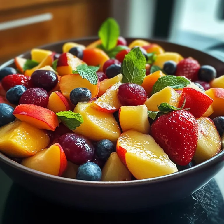 Summer Peach Fruit Salad