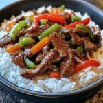 Beef & Pepper Stir-Fry with Rice