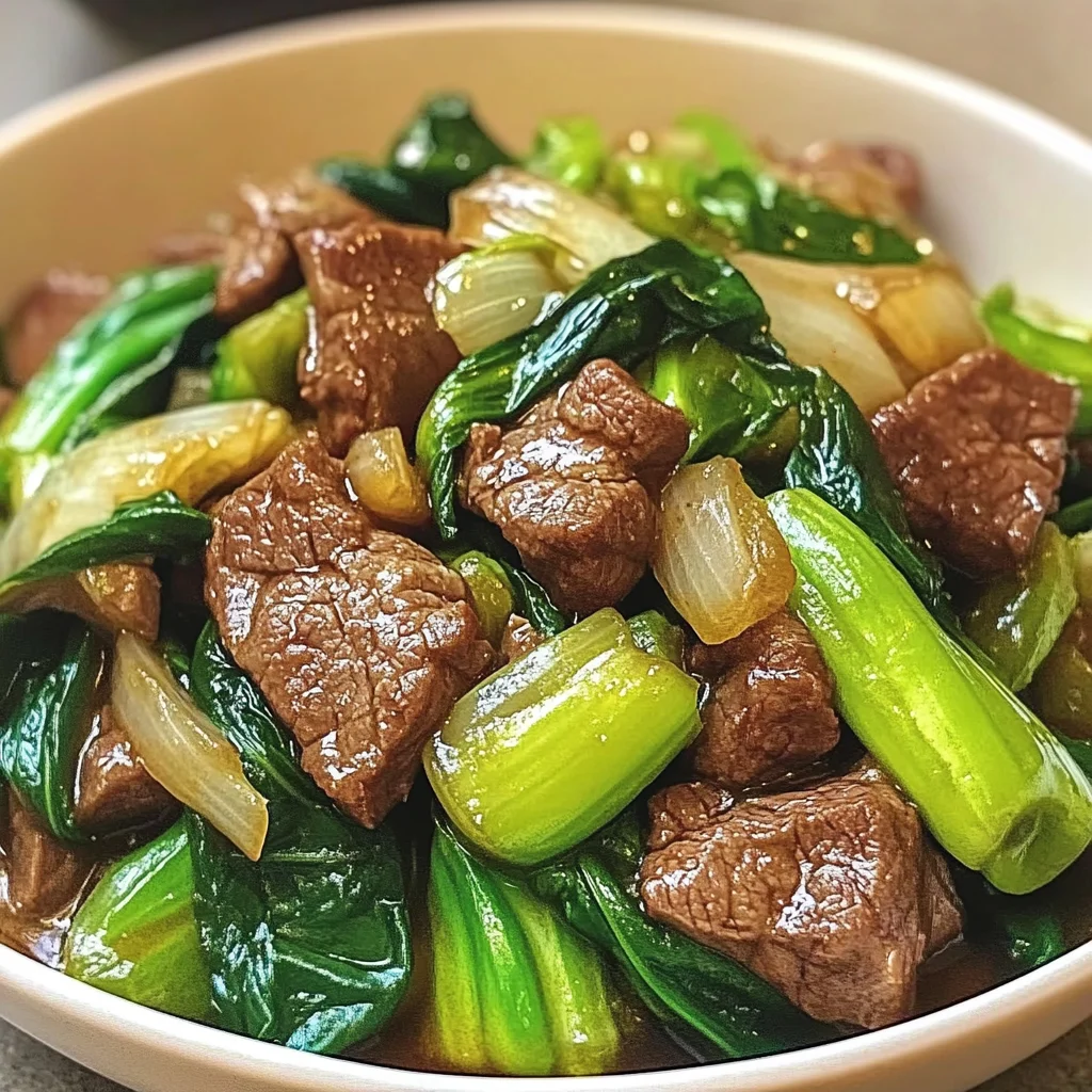 Beef and Bok Choy Stir Fry