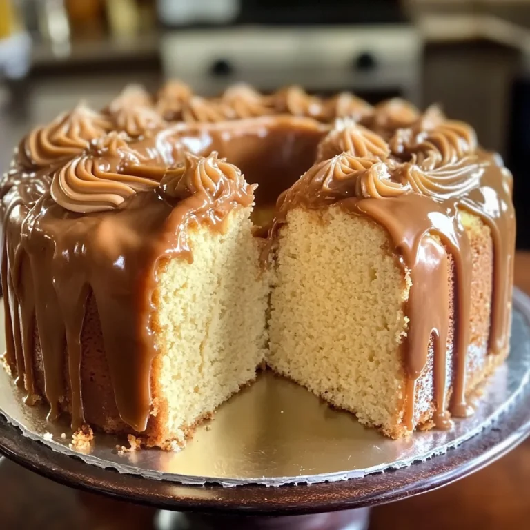 Buttermilk Sour Cream Pound Cake with Southern Caramel Icing