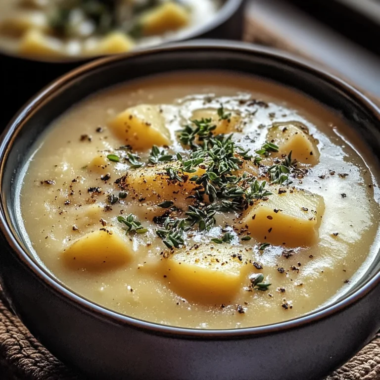 Cheddar Garlic Herb Potato Soup