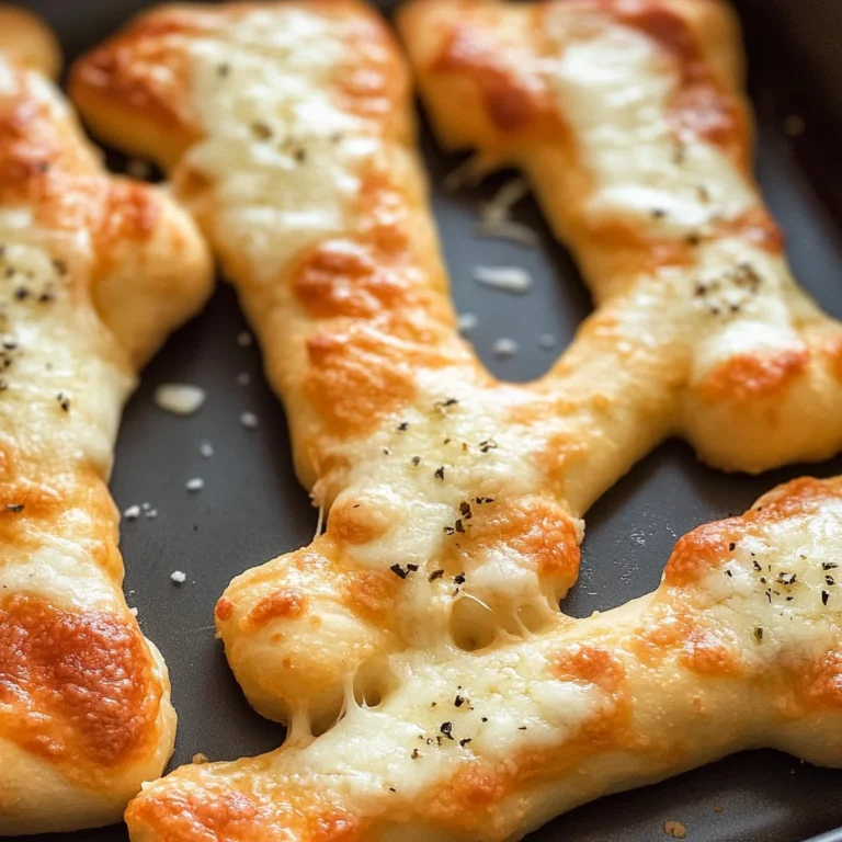 Cheesy Halloween Breadstick Bones