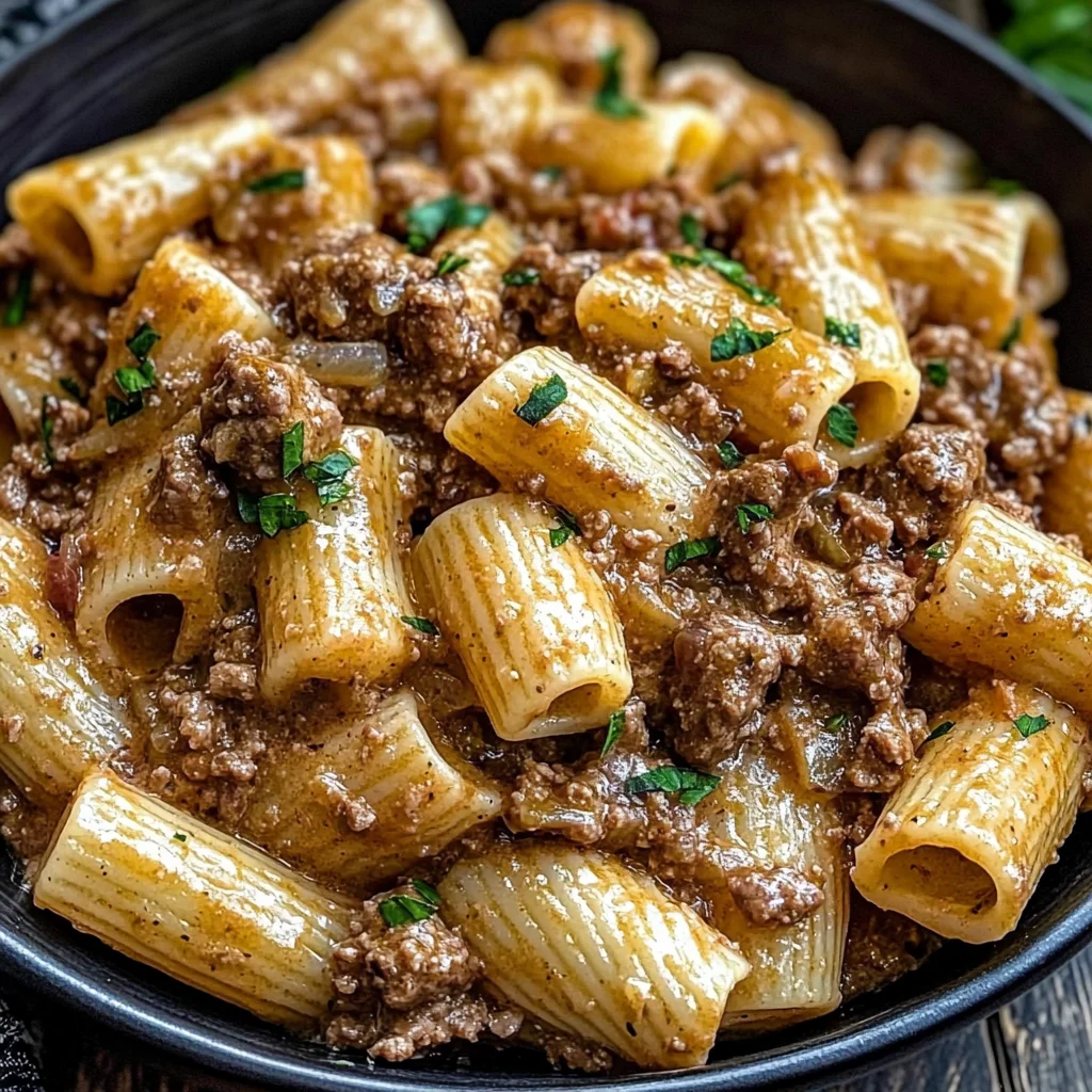Creamy Beef Pasta Recipe