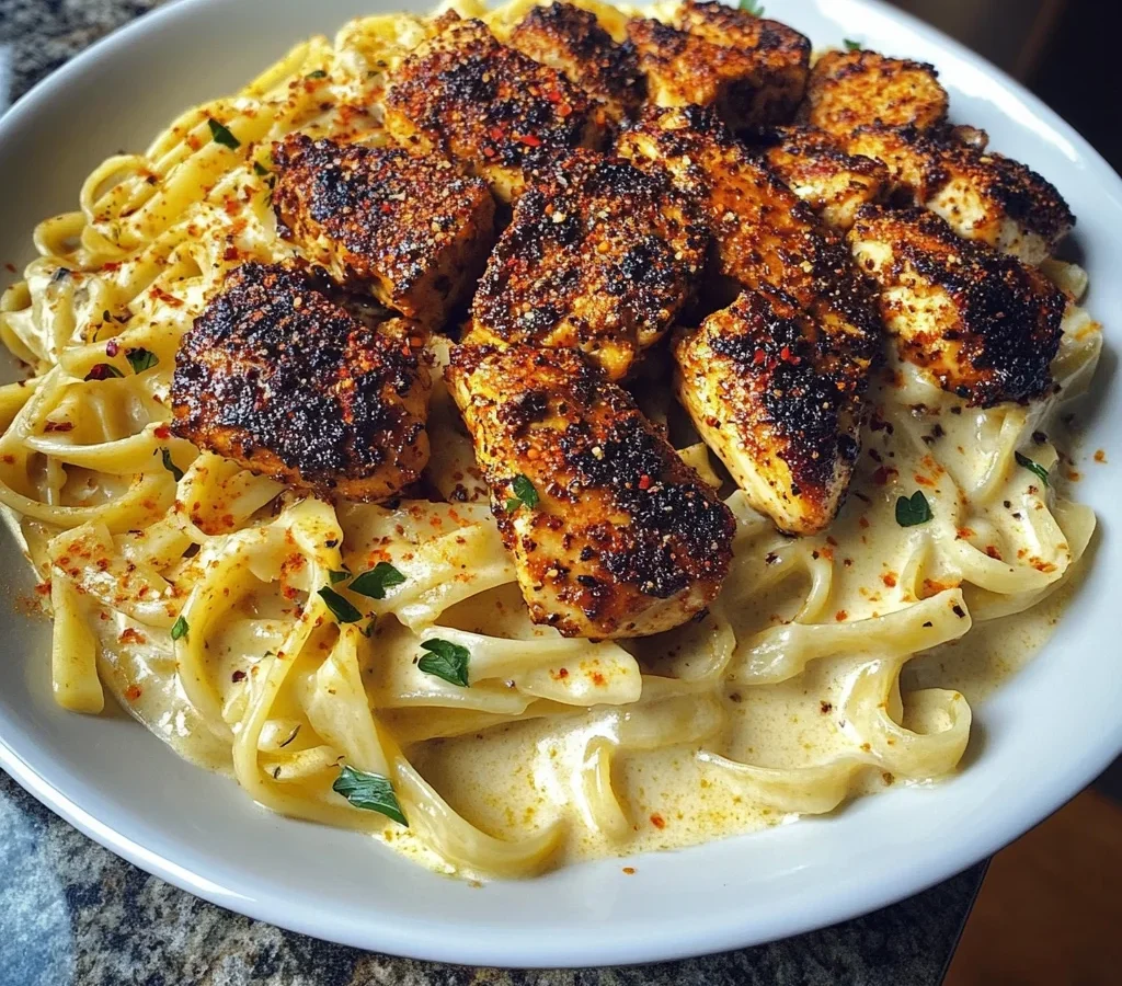 Creamy Cajun Chicken Linguine