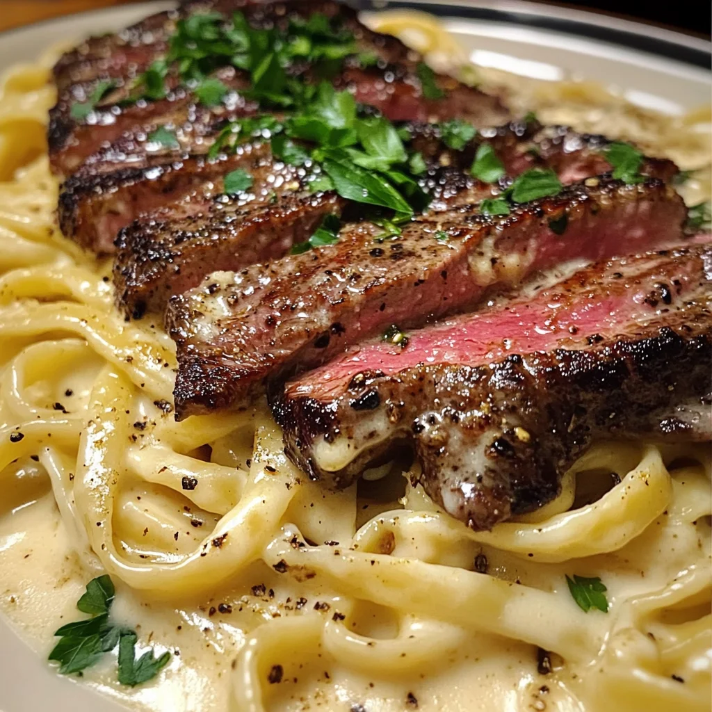 Creamy Cajun Steak Alfredo