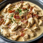 Creamy Chicken turkey Bacon Stroganoff