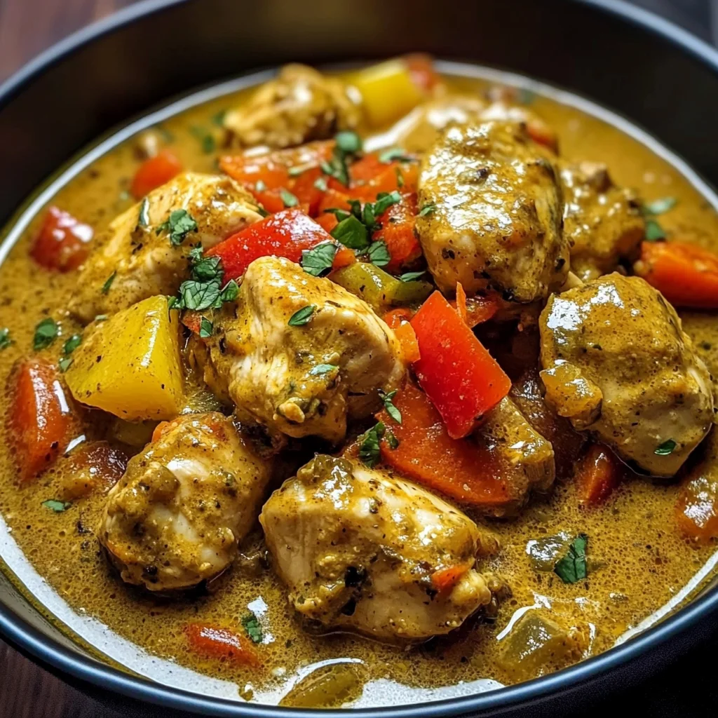 Creamy Coconut Chicken Curry with Jamaican Flair