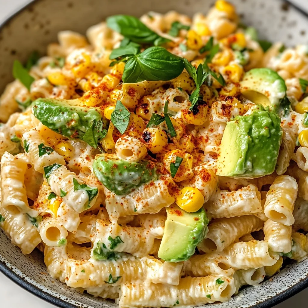 Creamy Street Corn Pasta Salad