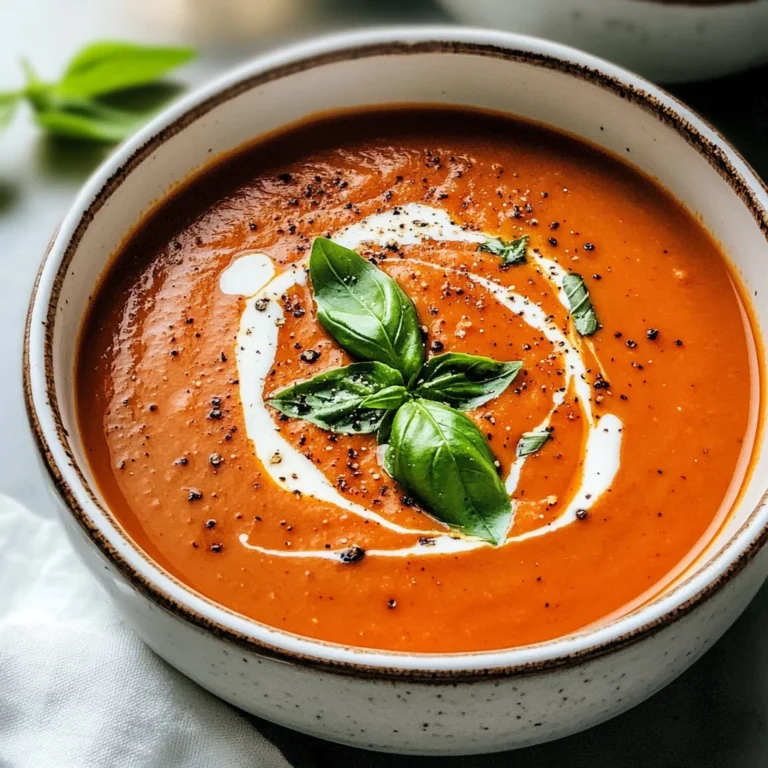 Creamy Tomato Basil Soup