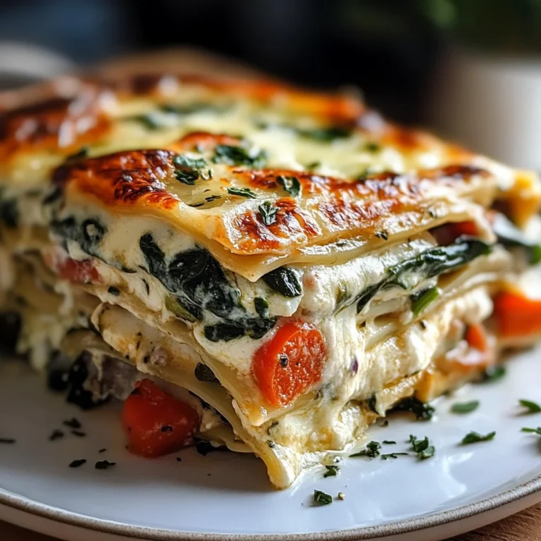 Creamy Veggie White Lasagna