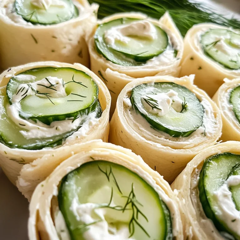 Cucumber and Dill Pinwheels