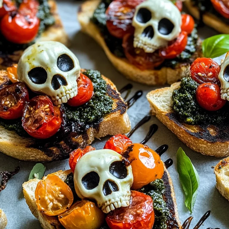 Halloween Bruschetta Appetizer