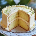 Key Lime Cake with Key Lime Cream Cheese Frosting