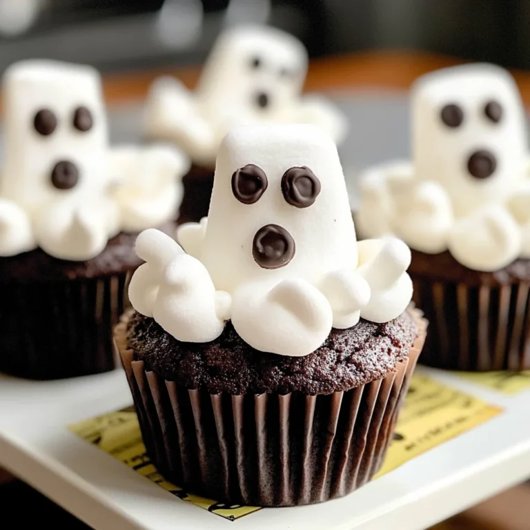 Marshmallow Ghost Cupcakes