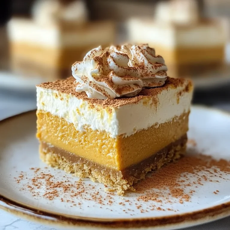No Bake Pumpkin Cheesecake Bars