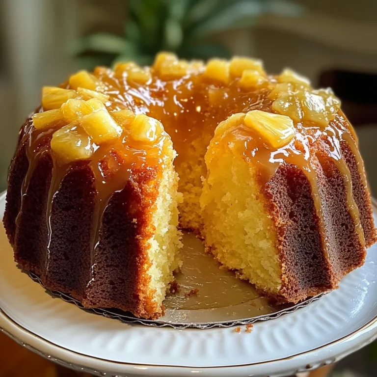 Pineapple Pound Cake with Pineapple Glaze