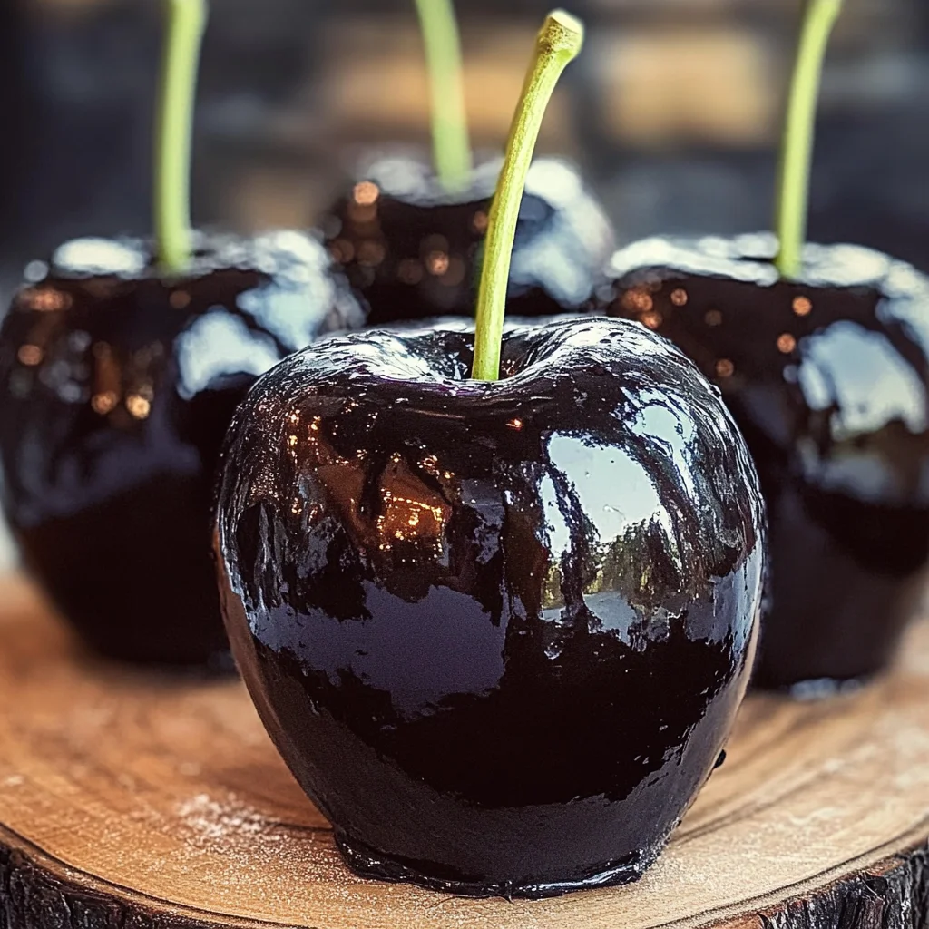 Poison Toffee Apples for Halloween