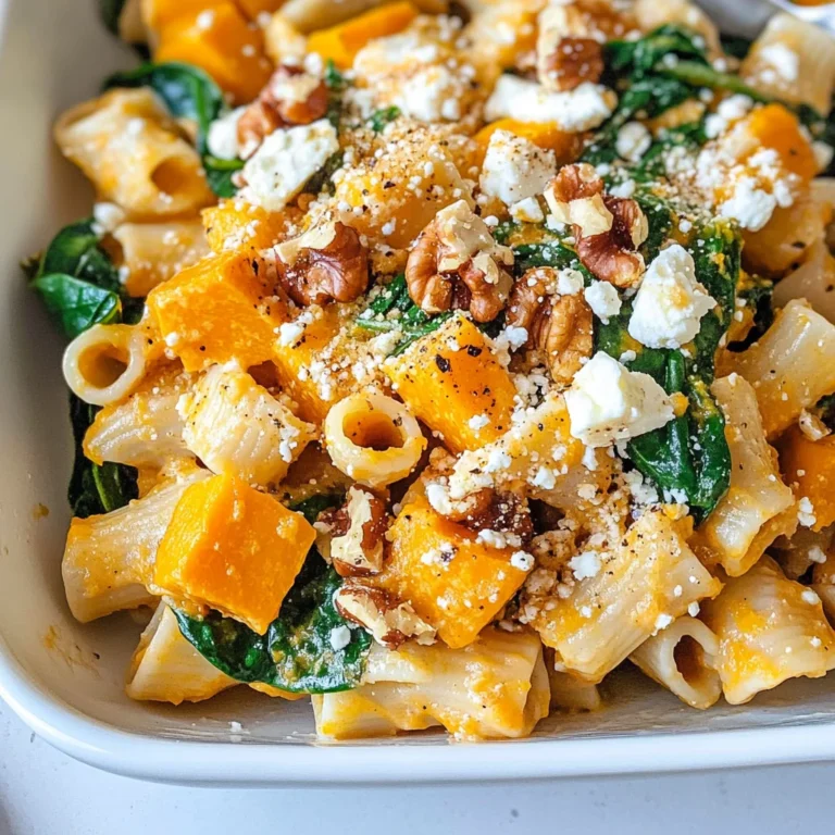 Pumpkin Feta Pasta