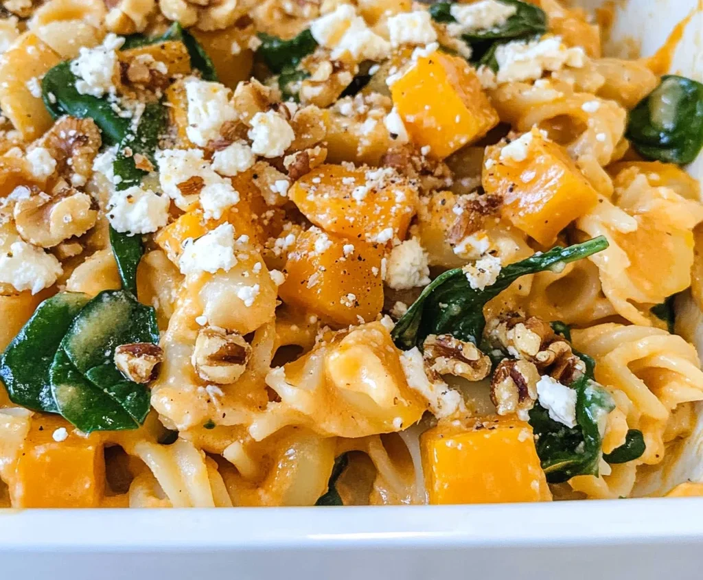 Pumpkin Feta Pasta
