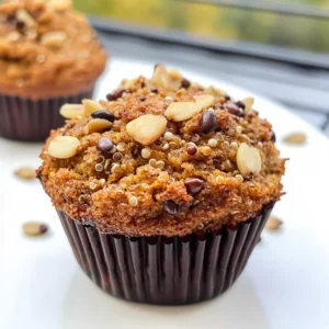 Skinny Pumpkin Quinoa Muffins