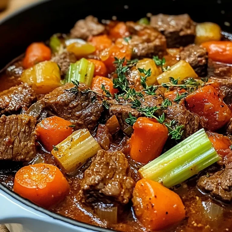 Slow-Baked Tuscan Beef Casserole with Rustic Vegetables