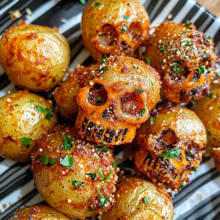 Spooky Halloween Skull Potatoes