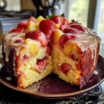 Strawberry Pineapple Pound Cake Recipe