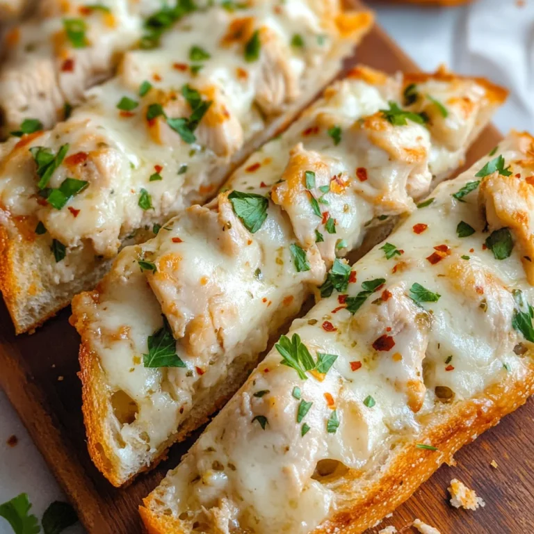 The Viral Chicken Alfredo Garlic Bread I'm Obsessed With