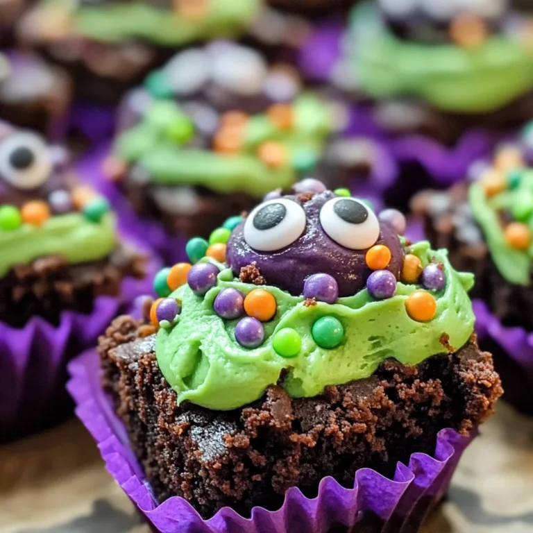Witch's Cauldron Halloween Brownie Bites