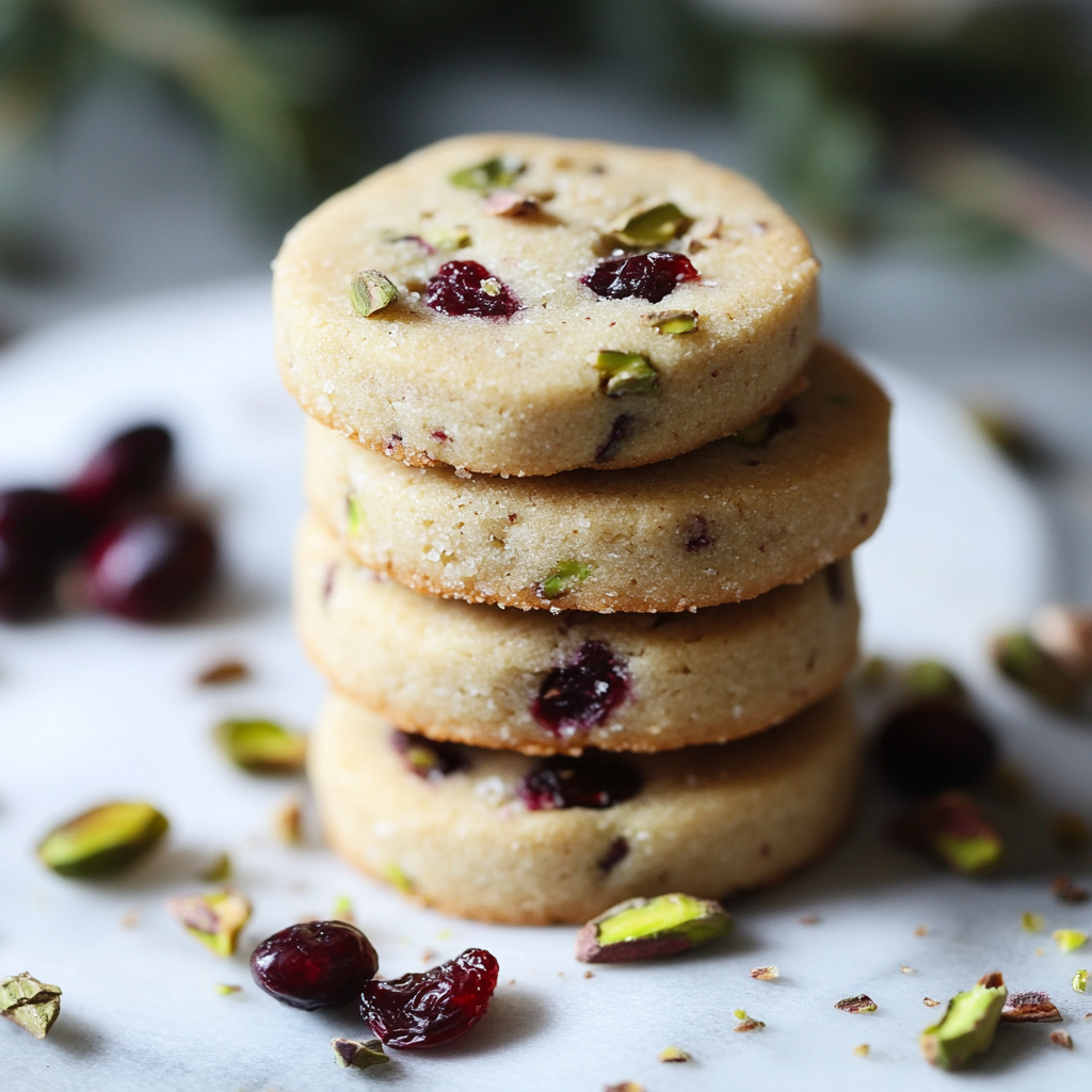 Cranberry Pistachio Shortbread Cookies: The Holiday Cookie That Actually Looks Fancy