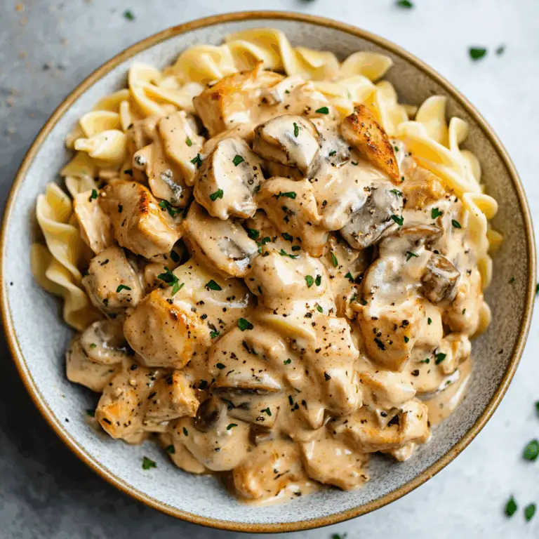 Creamy Chicken turkey Bacon Stroganoff