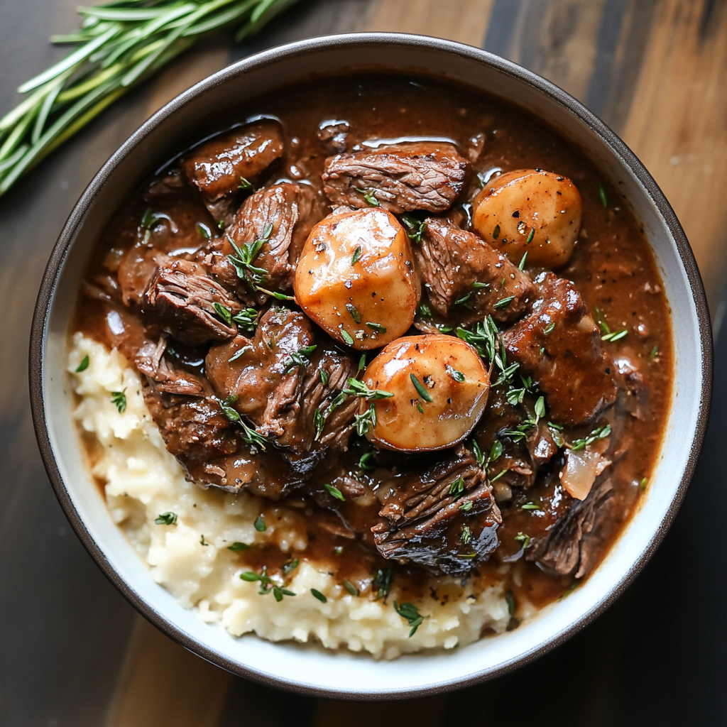 Slow Cooker Beef Manhattan